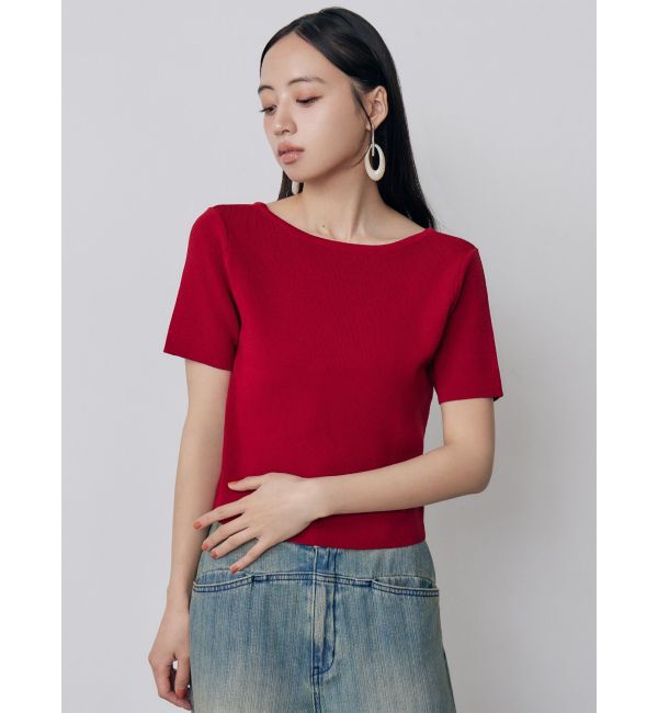 MURUA「デコルテオープンハーフニット【2WAY】【接触冷感】【近赤外線カット】」|ニット・セーター|
