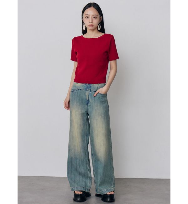 MURUA「デコルテオープンハーフニット【2WAY】【接触冷感】【近赤外線カット】」|ニット・セーター|