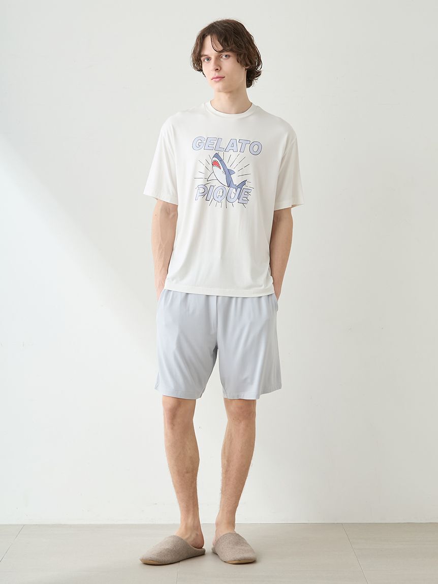 GELATO PIQUE HOMME「【HOMME】【接触冷感】レーヨンシャークTシャツ」|ルームウェア|