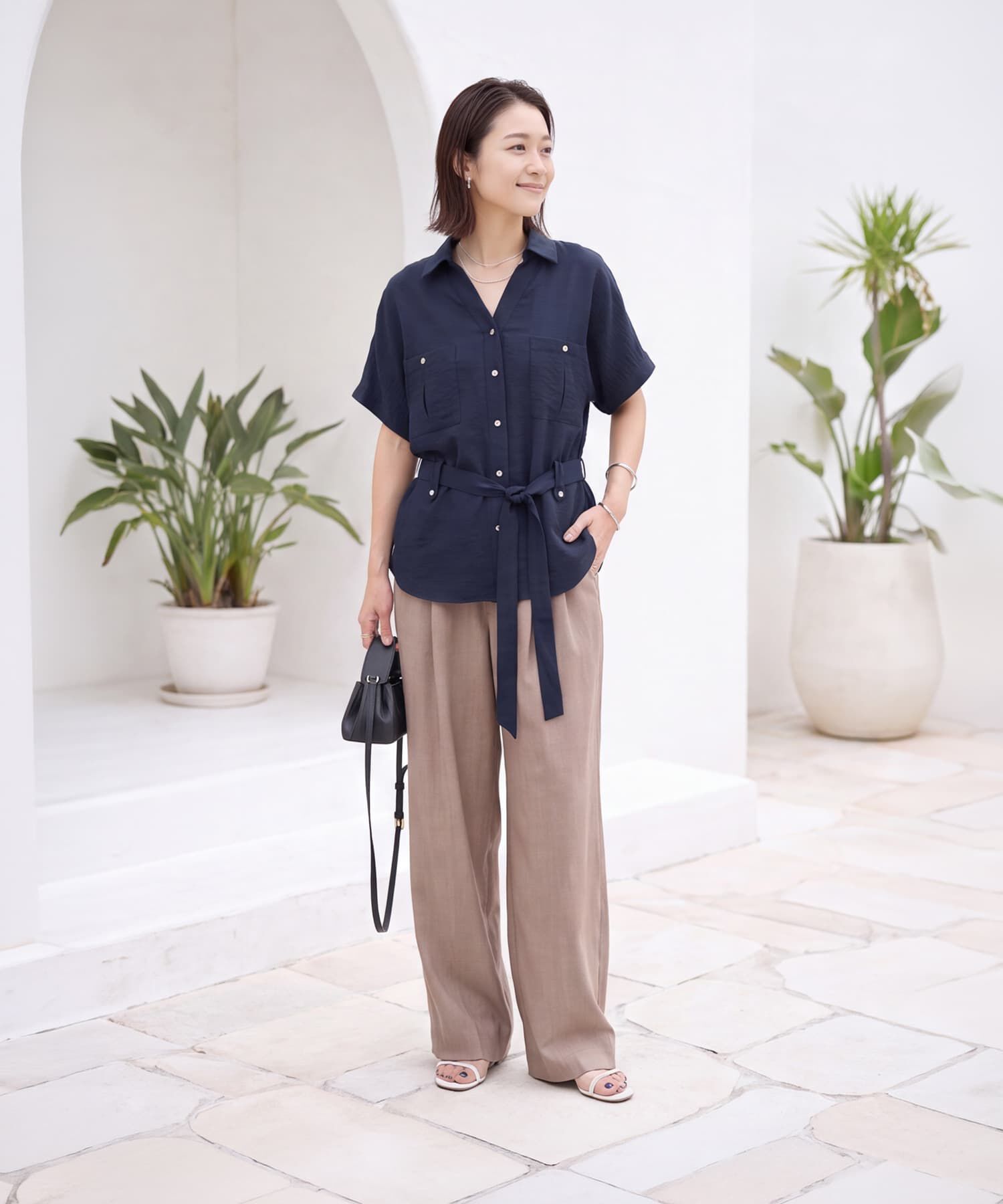STYLE DELI「【LUXE】ウエストマークシワ加工シャツジャケット」|その他|