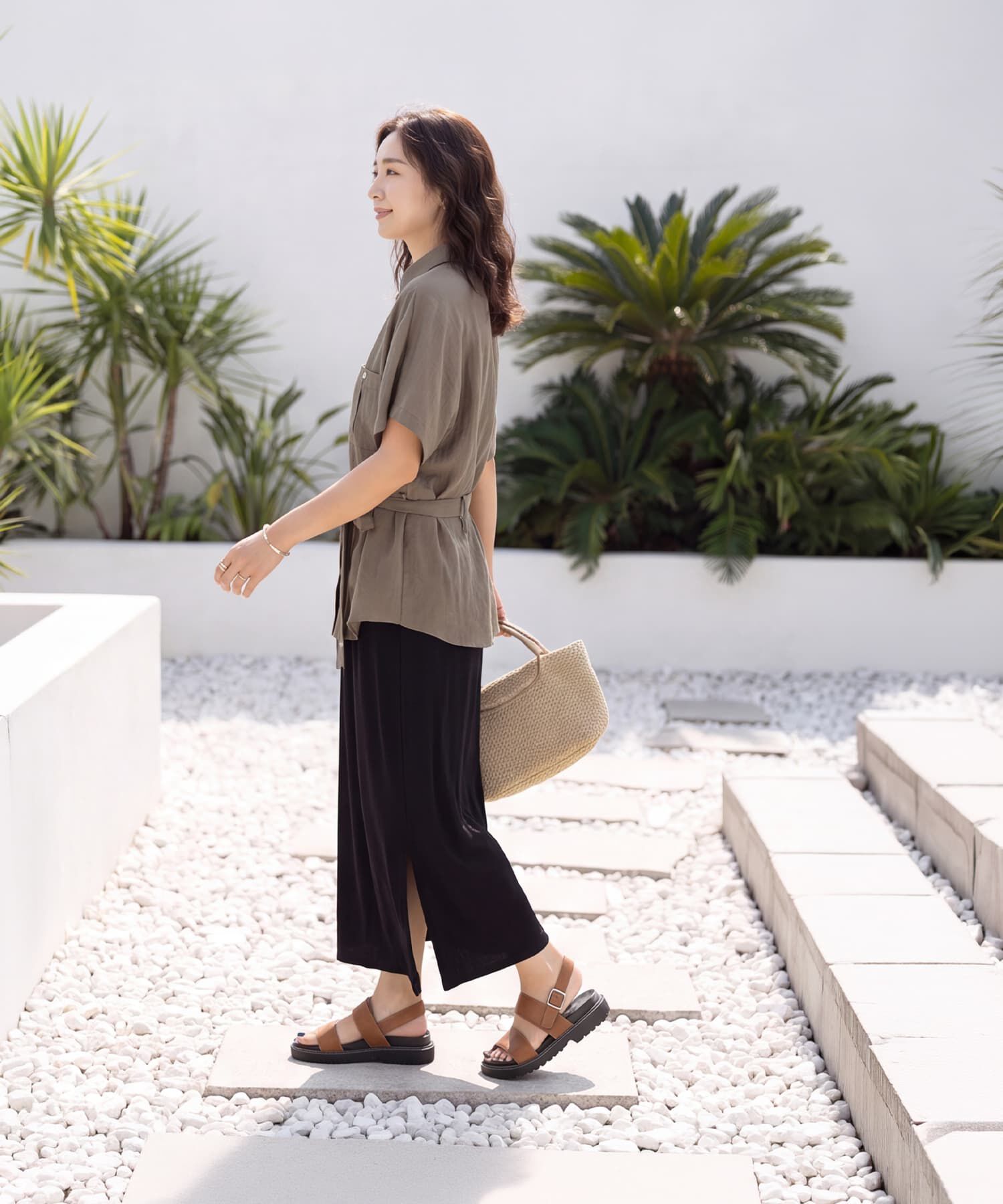 STYLE DELI「【LUXE】ウエストマークシワ加工シャツジャケット」|その他|