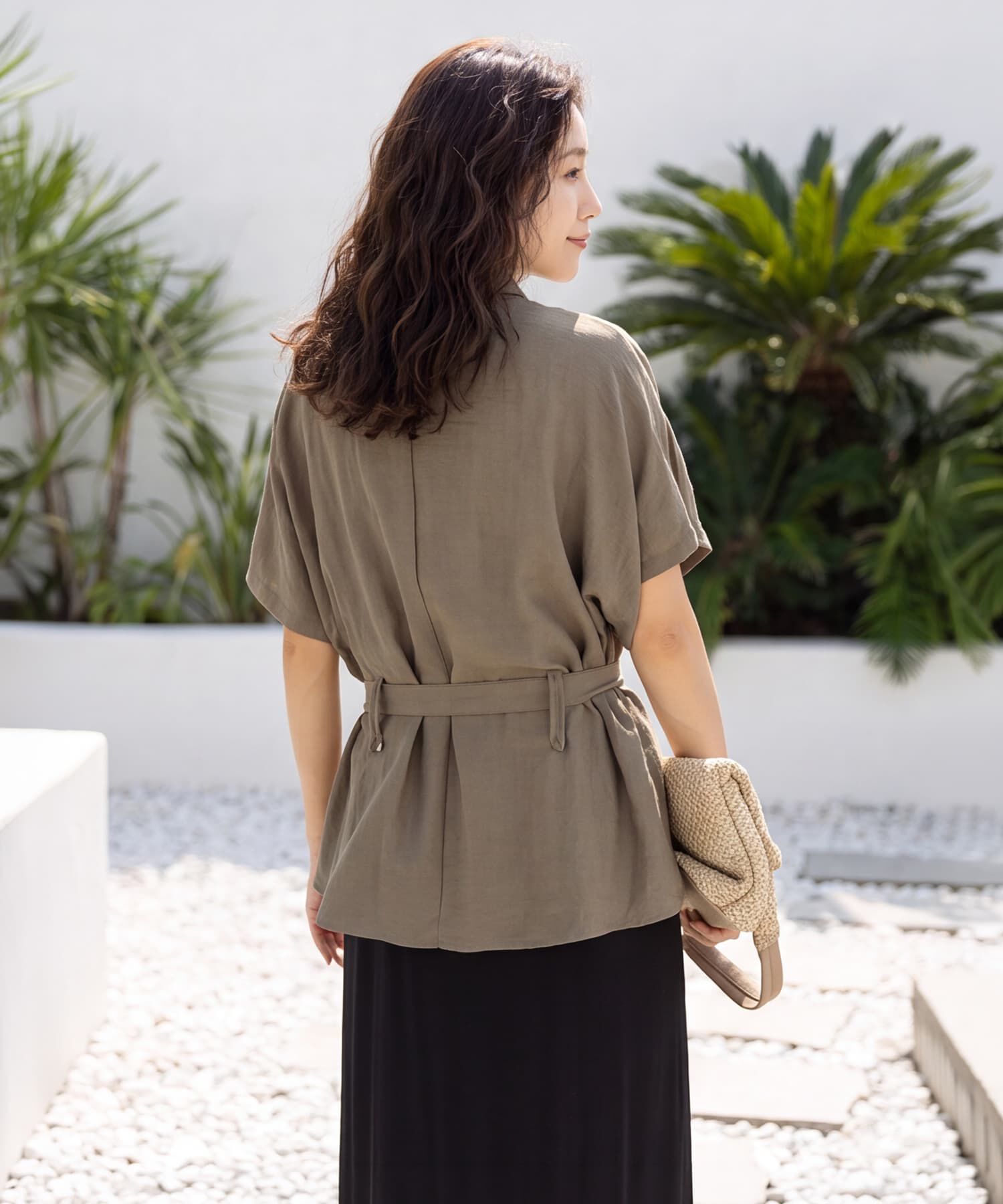 STYLE DELI「【LUXE】ウエストマークシワ加工シャツジャケット」|その他|