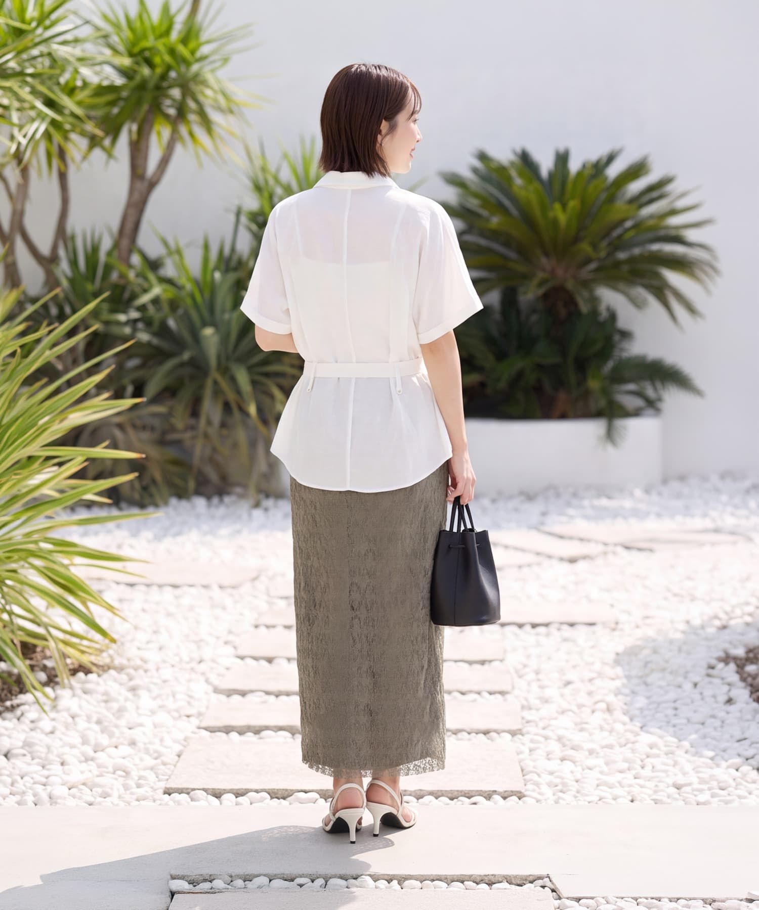 STYLE DELI「【LUXE】ウエストマークシワ加工シャツジャケット」|その他|