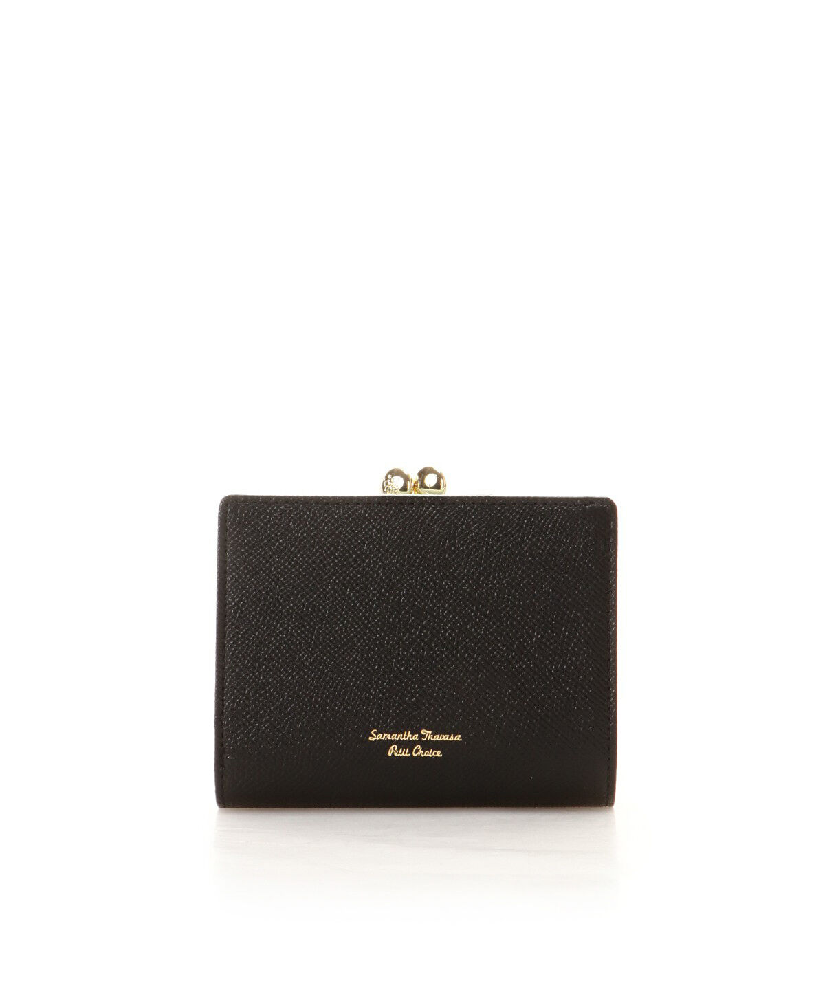 Samantha Thavasa Petit Choice「バイカラー 口金折財布」|財布|ブラック
