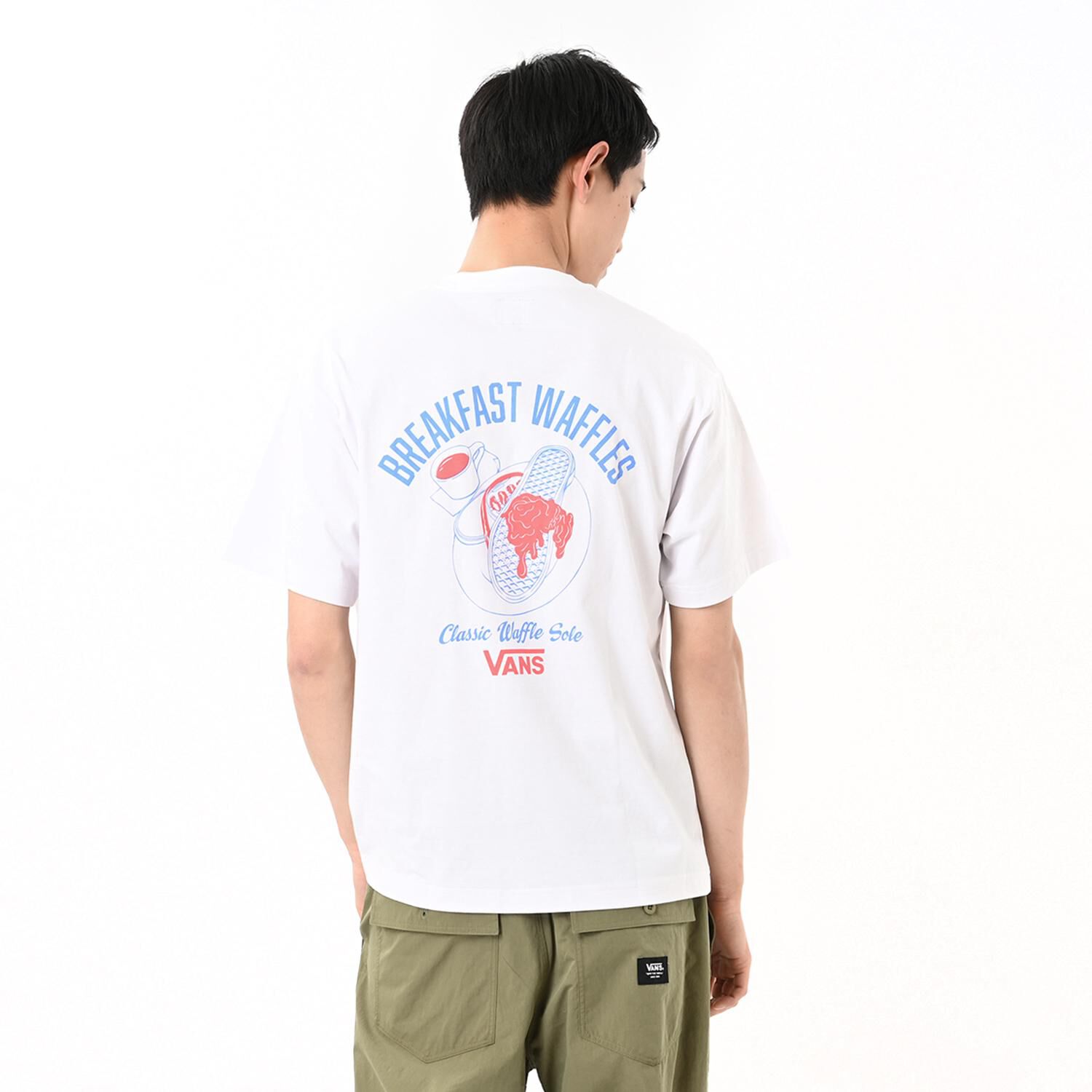 VANS「【VANSｱﾊﾟﾚﾙ(WJ)】M Breakfast Waffles PKT TEE」|Tシャツ・カットソー|
