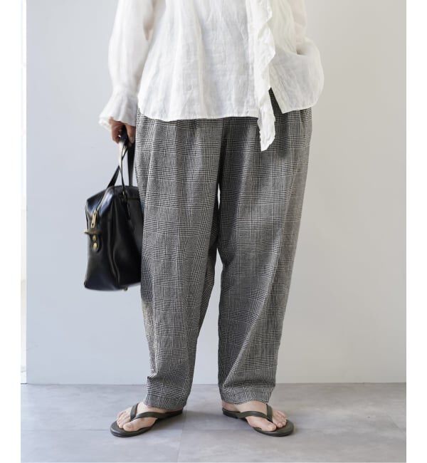 journal standard luxe「CLアムンゼン タックテーパーパンツ」|その他|ブラック B