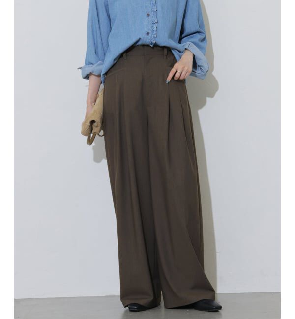 JOURNAL STANDARD relume「《予約》2タックスラックスパンツ」|スラックス|ブラウン