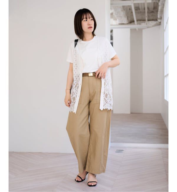 U by SPICK&SPAN「2WAYスカラレースリボンベスト」|ベスト・ジレ|