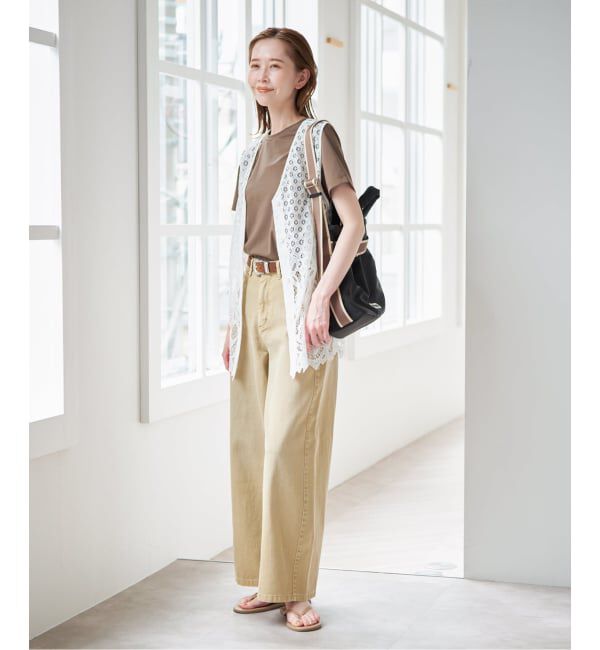 U by SPICK&SPAN「2WAYスカラレースリボンベスト」|ベスト・ジレ|