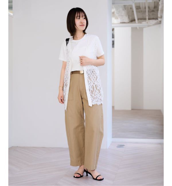 U by SPICK&SPAN「2WAYスカラレースリボンベスト」|ベスト・ジレ|