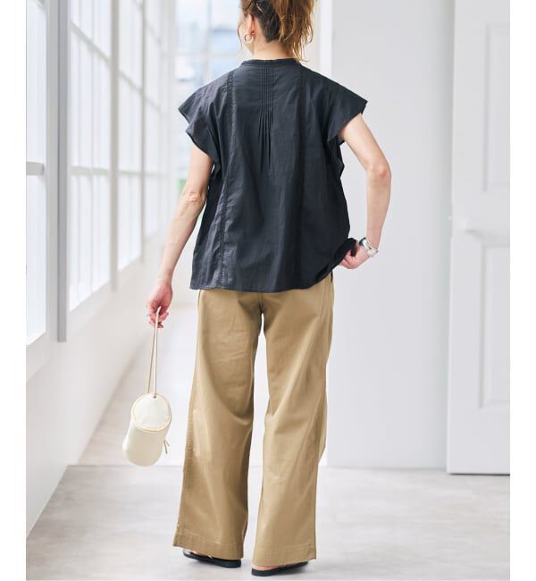 Spick and Span「フリルスリーブレースブラウス」|シャツ・ブラウス|