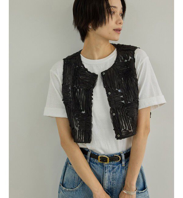SALON adam et rope'「Cut off embroidery ワンピース」|ワンピース|