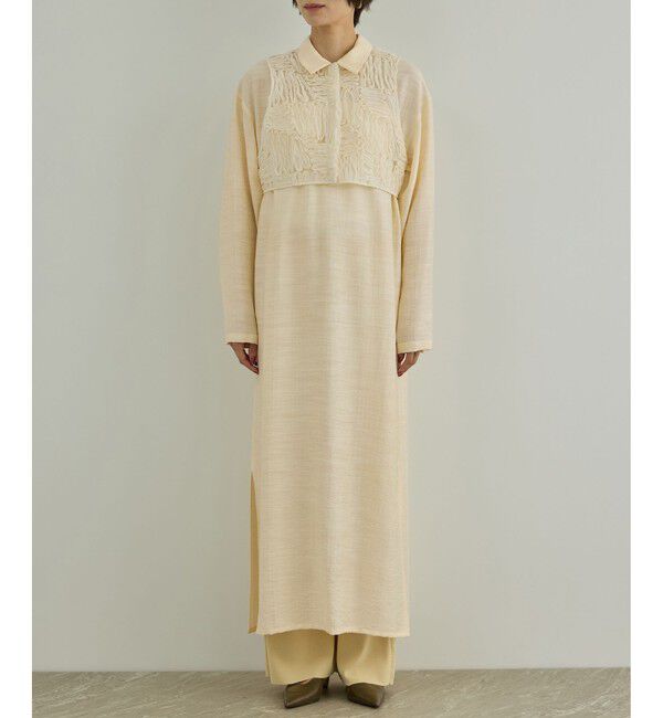 SALON adam et rope'「Cut off embroidery ワンピース」|ワンピース|