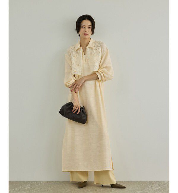 SALON adam et rope'「Cut off embroidery ワンピース」|ワンピース|