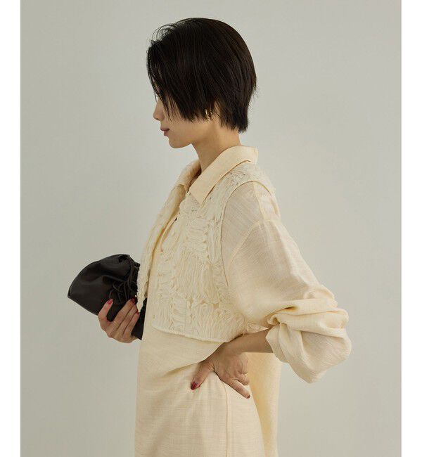 SALON adam et rope'「Cut off embroidery ワンピース」|ワンピース|