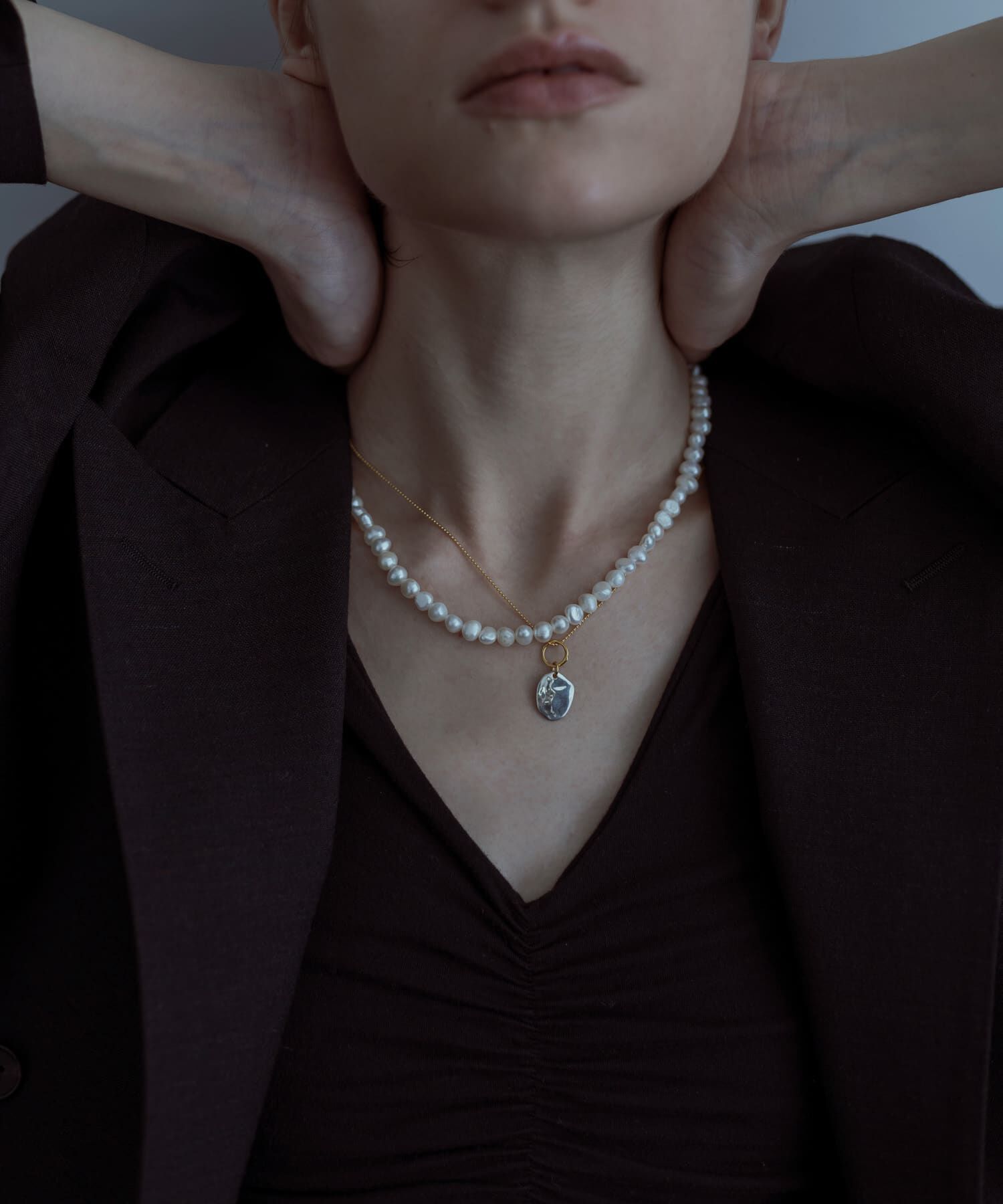 SMELLY「SMELLY so&rsquo;　pearl hook necklace」|ネックレス|