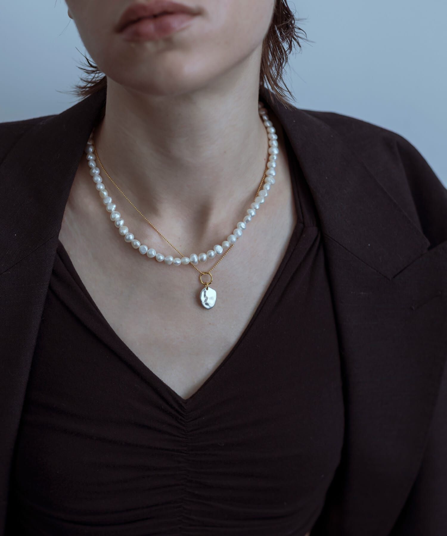 SMELLY「SMELLY so&rsquo;　pearl hook necklace」|ネックレス|
