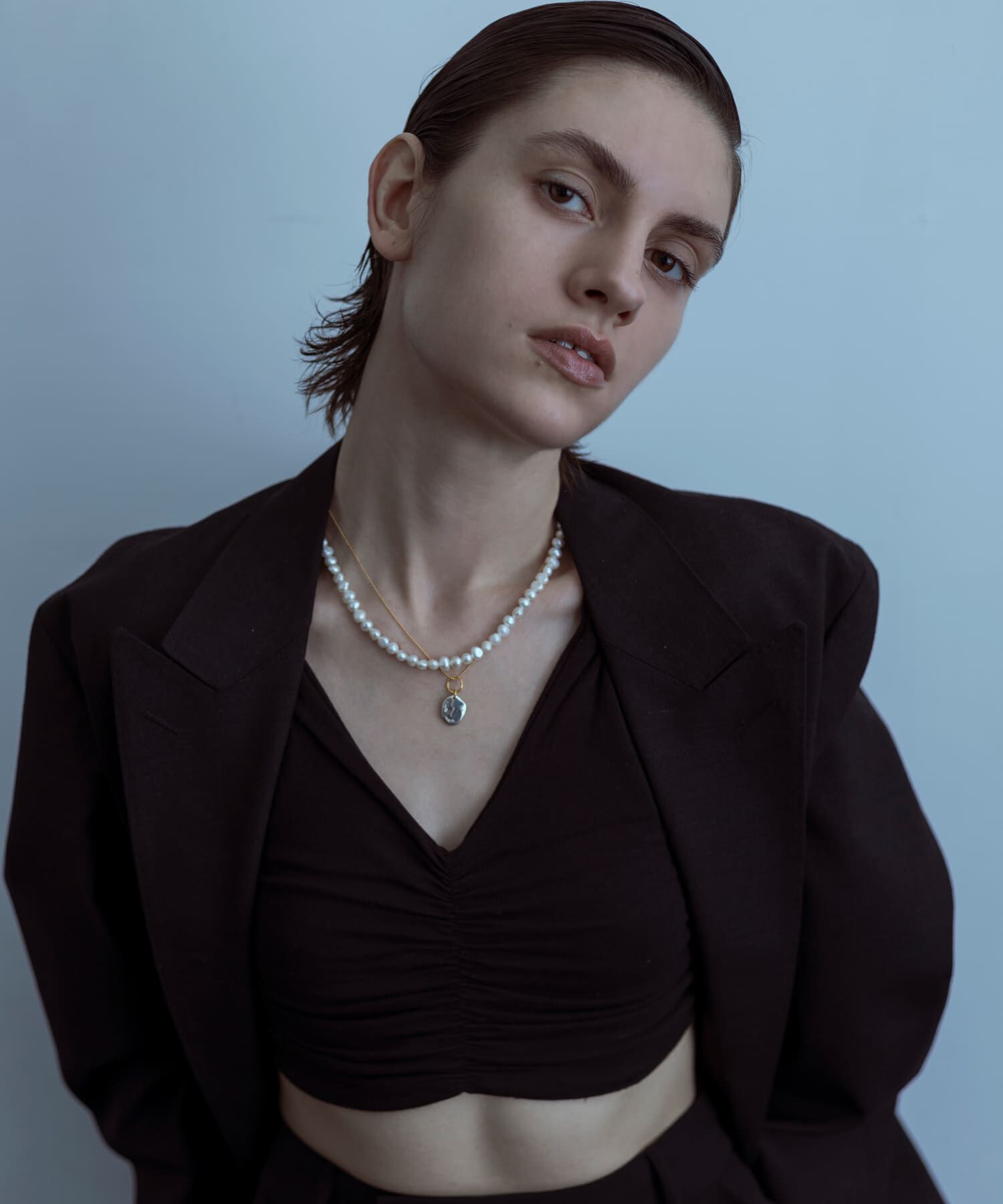 SMELLY「SMELLY so&rsquo;　pearl hook necklace」|ネックレス|