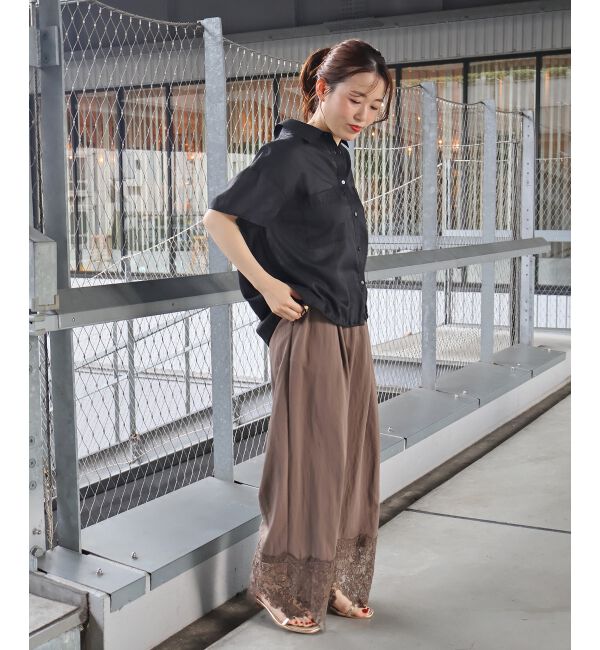  「裾レースドッキングパンツ」|その他|