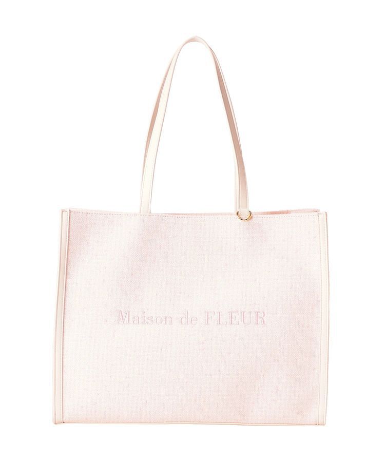 Maison de FLEUR「【キャリーオン/A4対応】ツイードキャリーオントートバッグ」|ハンドバッグ|