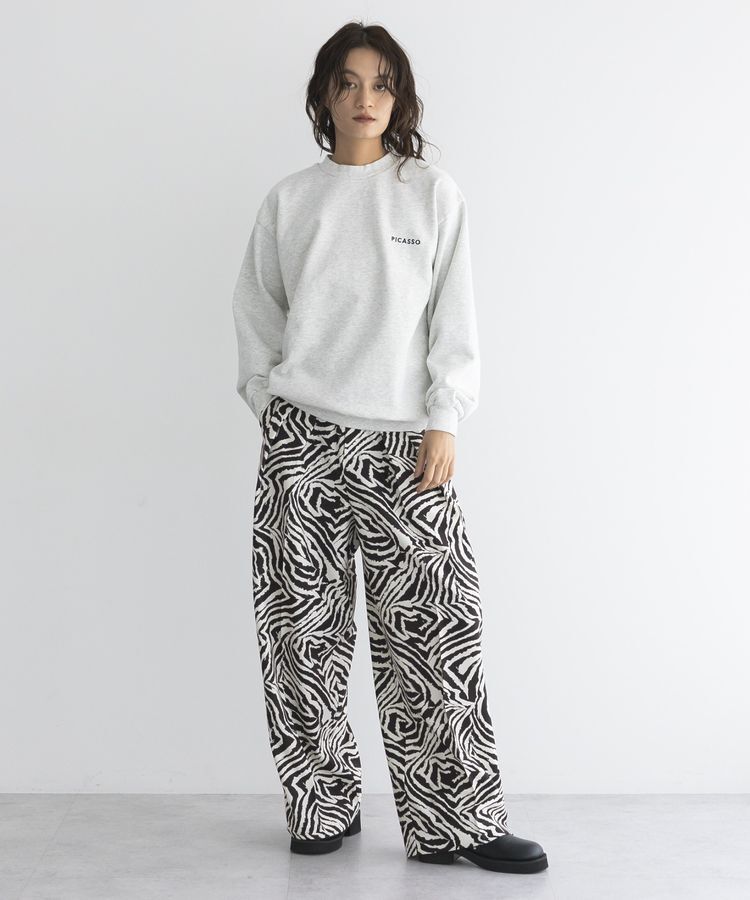 GARAGE OF GOOD CLOTHING「【日本製】ゼブラプリント４タックワイドパンツ」|その他|