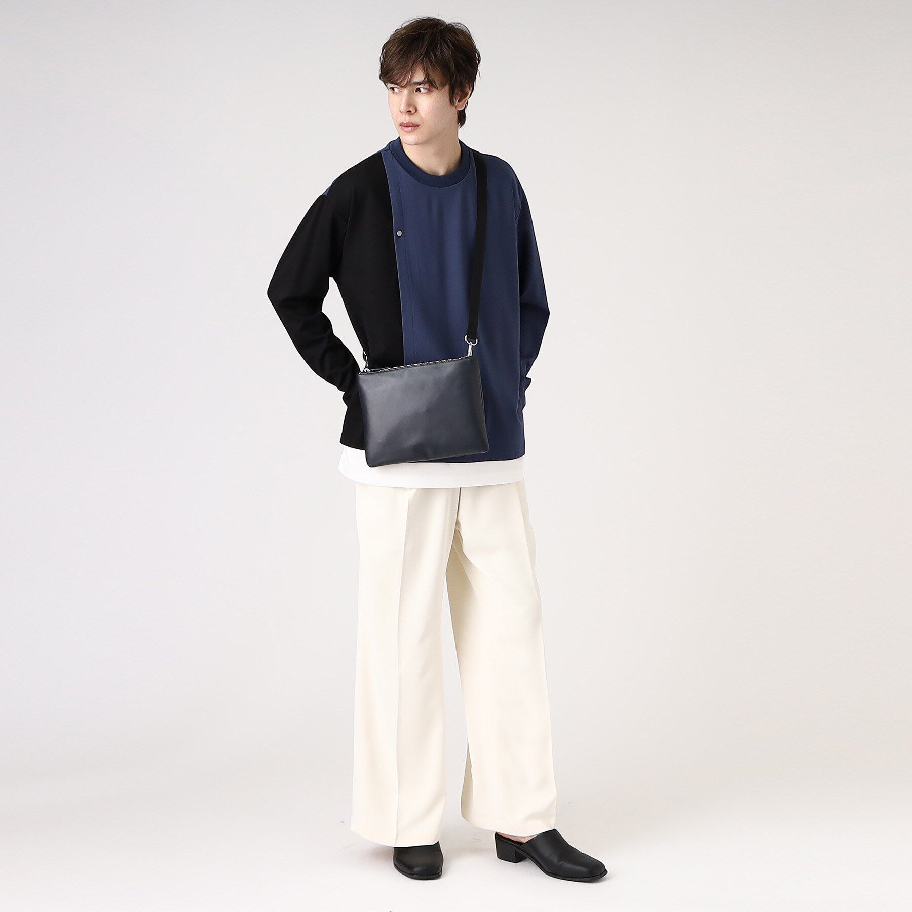 tk.TAKEO KIKUCHI「【WEB限定】レザー2WAYサコッシュバッグ」|ショルダー・メッセンジャー|