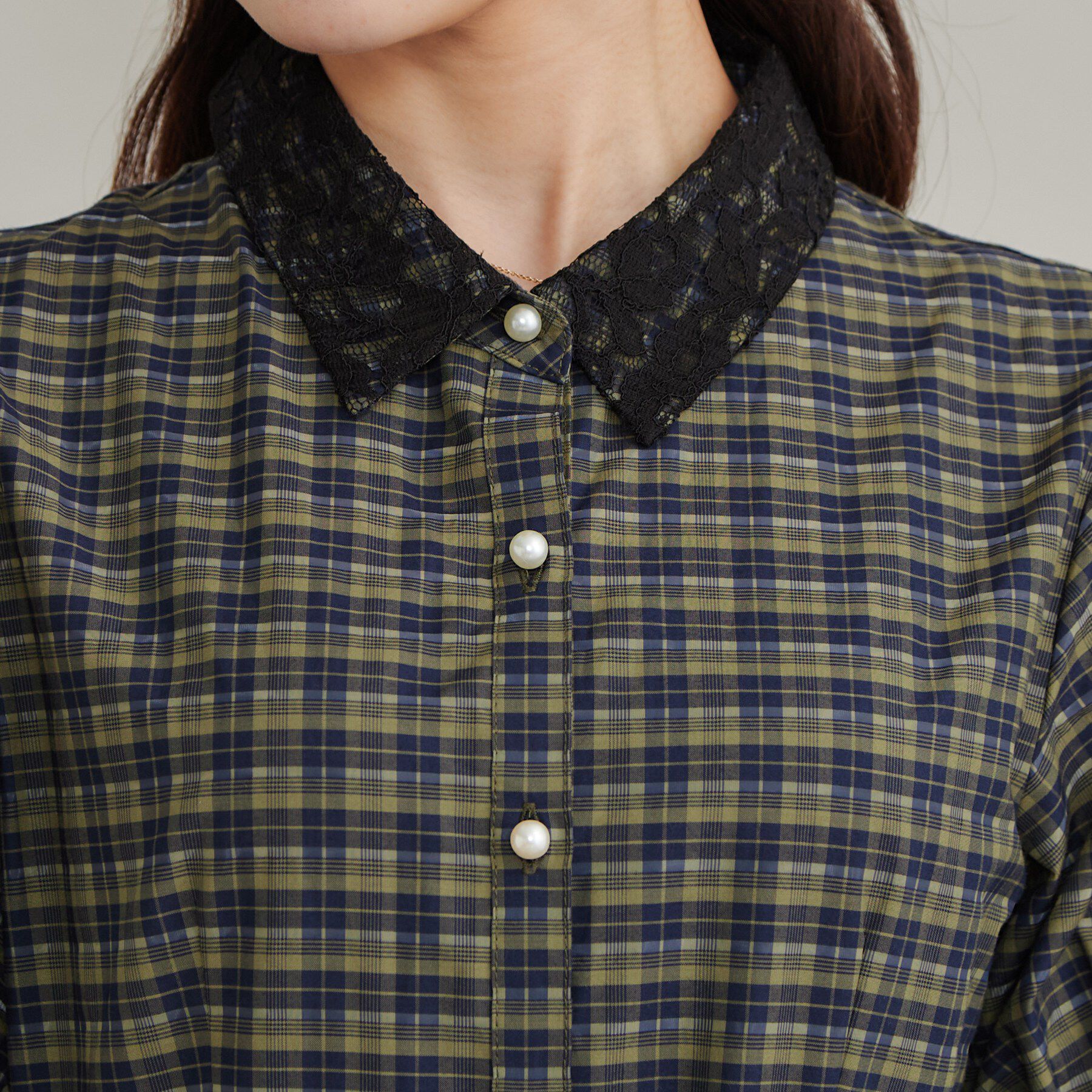 Couture broach「大人の甘辛バランス チェック柄ワンピース」|ワンピース|