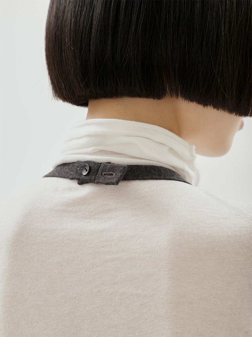 emmi atelier「ウールミックスホルターネックニットビスチェ【セットアップ対応】」|ベスト・ジレ|