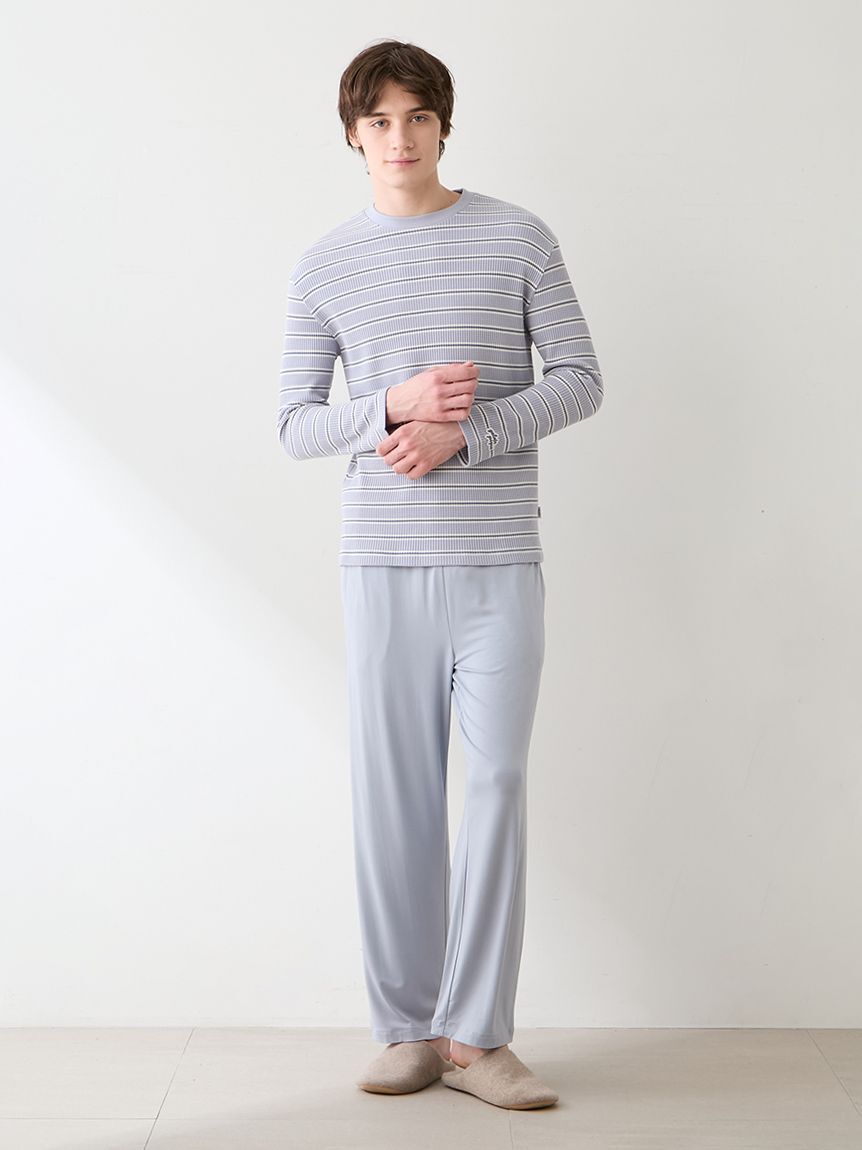GELATO PIQUE HOMME「【HOMME】クールレーヨンロゴロングパンツ」|ルームウェア|