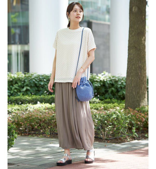 ikka「細編み巾着ショルダーバッグ」|その他|