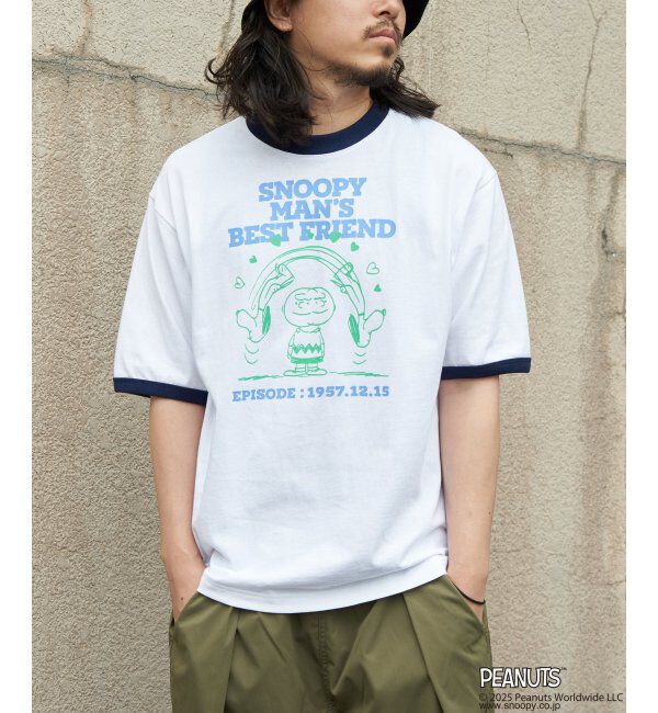 VENCE share style「PEANUTS ピーナッツ SNOOPY スヌーピー TP ベストフレンドリンガーT」|Tシャツ・カットソー|