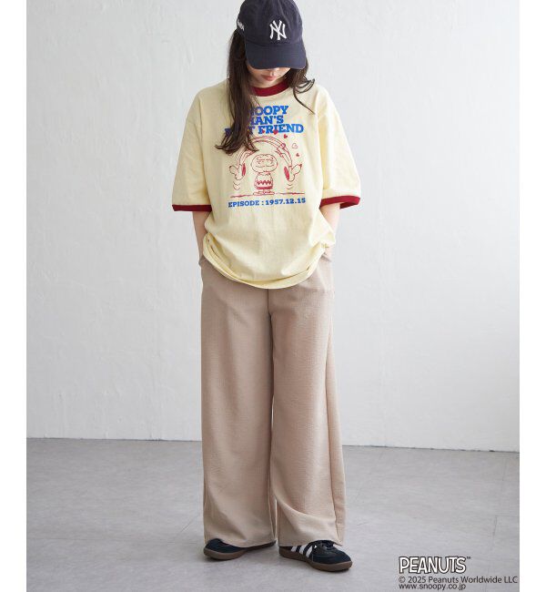 VENCE share style「PEANUTS ピーナッツ SNOOPY スヌーピー TP ベストフレンドリンガーT」|Tシャツ・カットソー|
