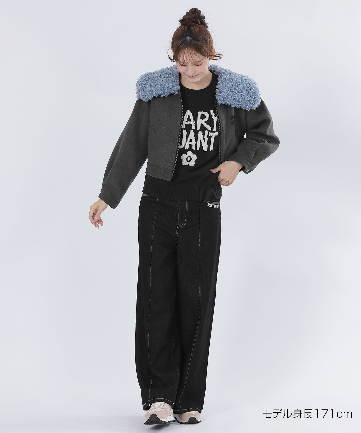 MARY QUANT「ペイントロゴニット プルオーバー」|スウェット・ジャージ|
