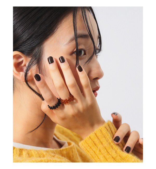 BEAMSBOY「ビーズ フラワー リング ２P」|その他|BLACK&times;BROWN