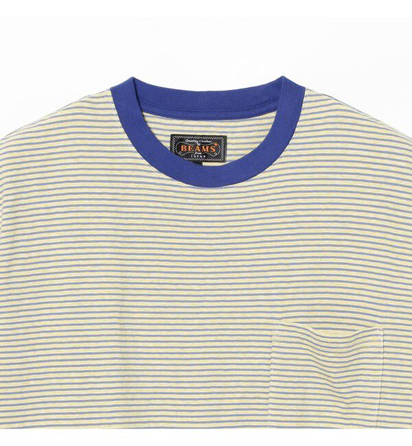 BEAMS PLUS「Pocket Tee Multi Stripe③」|Tシャツ・カットソー|