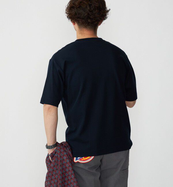 SHIPS「SHIPS:〈接触冷感〉トリコット ジャカード クルーネック Tシャツ」|Tシャツ・カットソー|