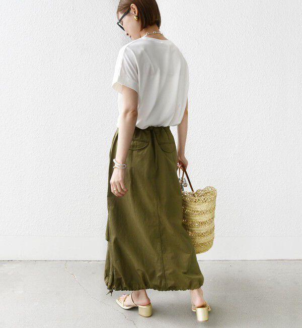 SHIPS for women「《一部追加予約》【WEB限定】〈手洗い可能〉バリエーション ロゴ 刺繍 プリントTEE」|Tシャツ・カットソー|