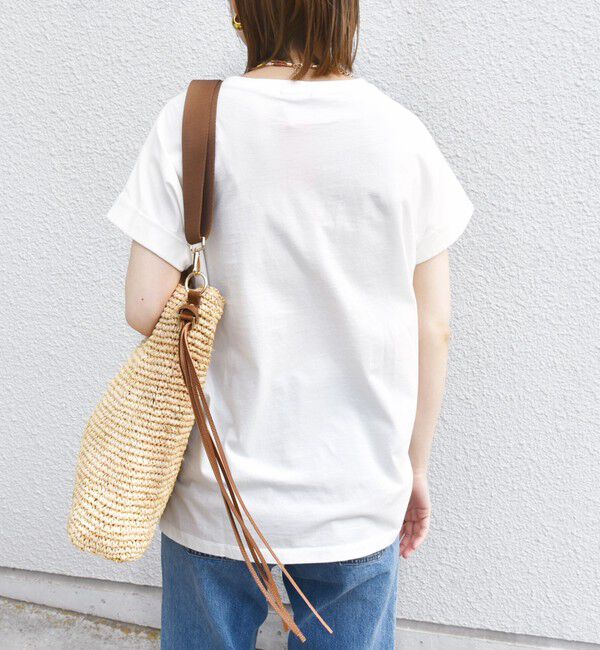 SHIPS for women「《一部追加予約》【WEB限定】〈手洗い可能〉バリエーション ロゴ 刺繍 プリントTEE」|Tシャツ・カットソー|