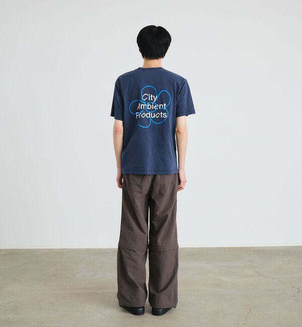 SHIPS「City Ambient Products: フラワー プリント フェード ピグメント Tシャツ」|Tシャツ・カットソー|