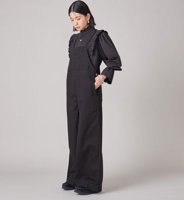 SHIPS for women「SHIPS NINE CASE:〈手洗い可能〉タック フリル ブラウス」|シャツ・ブラウス|