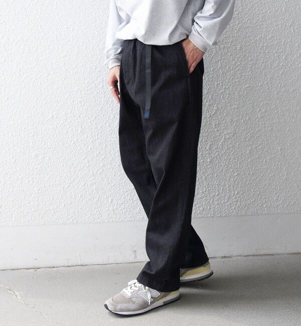 SHIPS any「【SHIPS any別注】Gramicci:  ルーズ テーパード ストレッチ デニム パンツ ◆」|デニム|