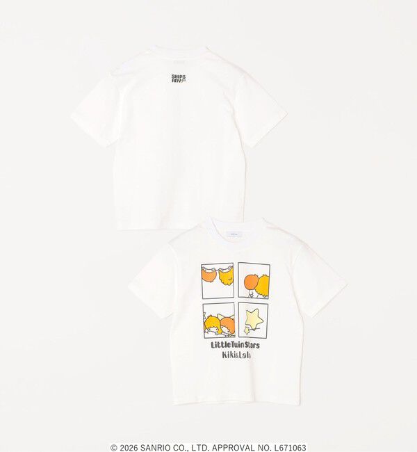 SHIPS any「LITTLE TWIN STARS &times; SHIPS any: リトルツインスターズ プリント TEE <KIDS>」|Tシャツ・カットソー|