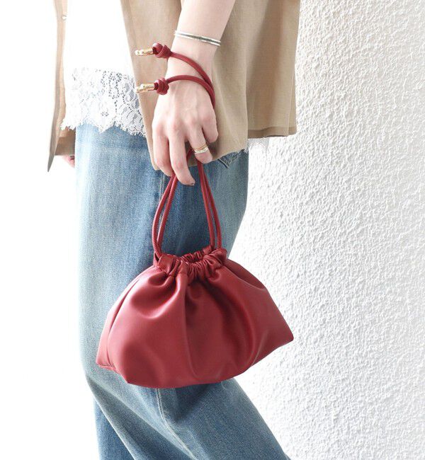 SHIPS Colors 「《予約》SHIPS Colors:3WAY 巾着 バッグ◆」|ハンドバッグ|レッド