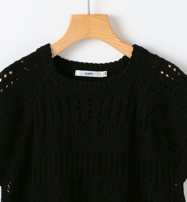 SHIPS KIDS「SHIPS KIDS:140～150cm/ニット レーストップス」|ニット・セーター|