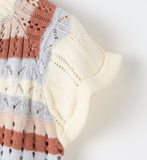 SHIPS KIDS「SHIPS KIDS:100～130cm/ニット レーストップス」|ニット・セーター|