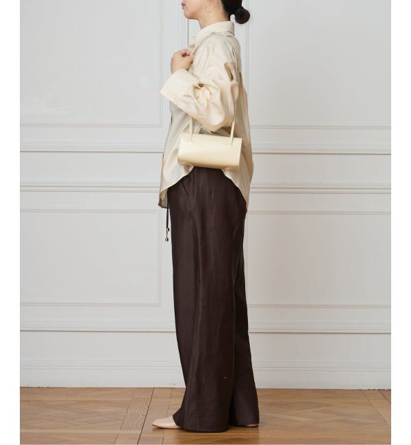 IENA LA BOUCLE「《洗濯機洗い可》IENA LA BOUCLE コットンサテンシャツ」|シャツ・ブラウス|