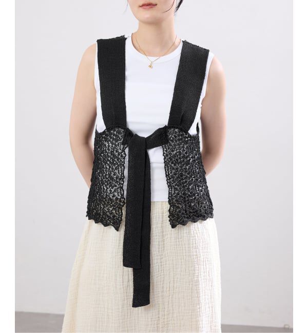 IENA「《追加》enrica/エンリカ レースガラKNIT ニット KNIT 225」|ニット・セーター|