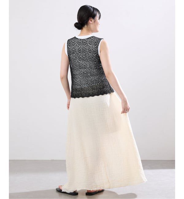 IENA「《追加》enrica/エンリカ レースガラKNIT ニット KNIT 225」|ニット・セーター|