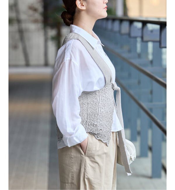 IENA「《追加》enrica/エンリカ レースガラKNIT ニット KNIT 225」|ニット・セーター|