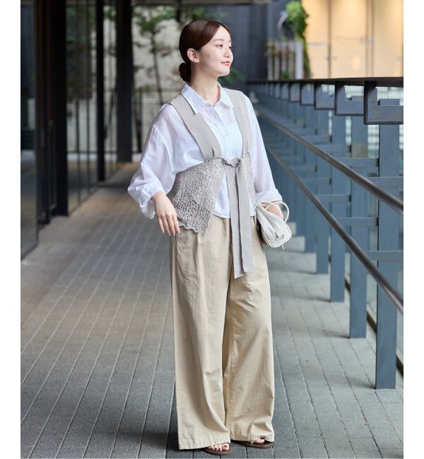 IENA「《追加》enrica/エンリカ レースガラKNIT ニット KNIT 225」|ニット・セーター|